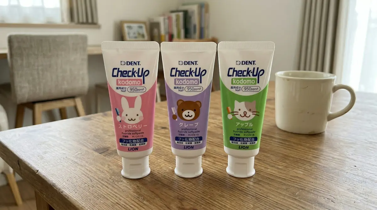 7年リピートの子ども歯磨き粉。チェックアップ こどもで兄弟そろって虫歯ゼロ