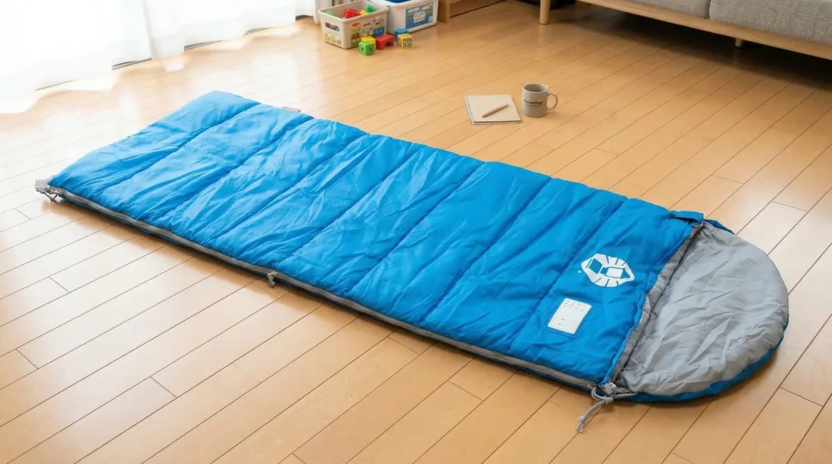コールマンのキッズ寝袋、コンパクトで持ち運びラクだった。スクールキッズ/C10レビュー
