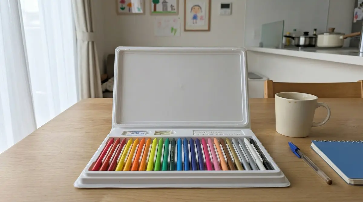 サクラクーピーペンシル24色、金・銀・蛍光色入りがテンション上がる!