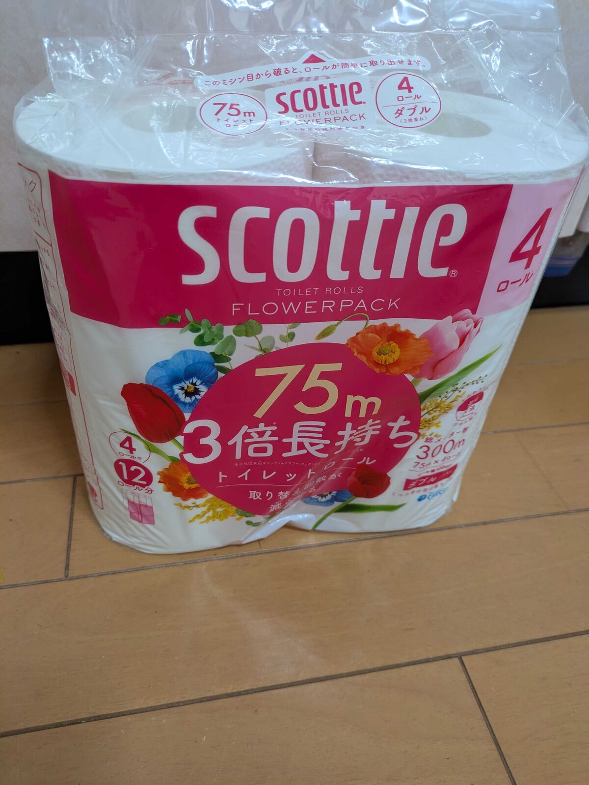 スコッティ フラワーパック 3倍長持ちのパッケージ
