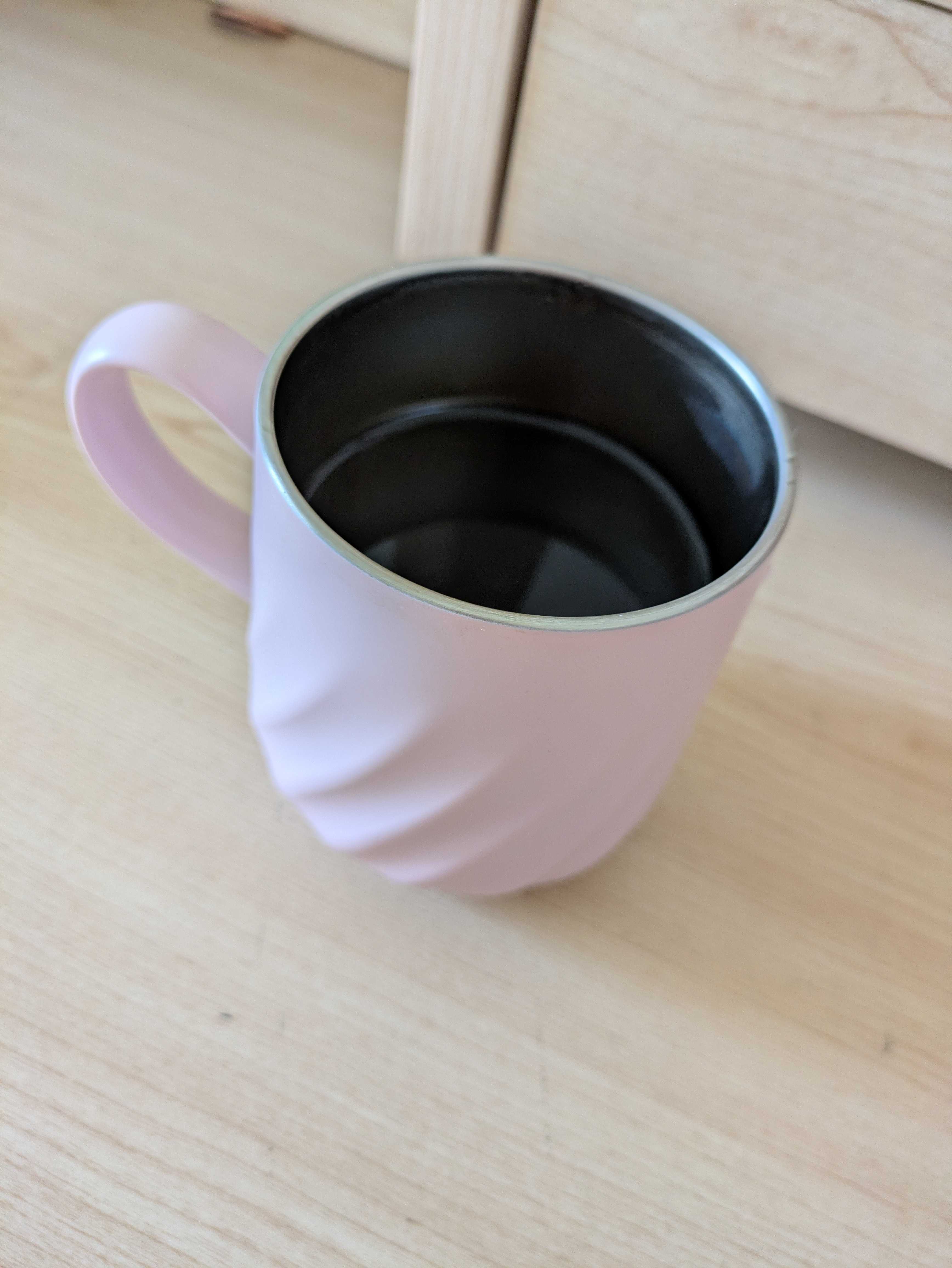 サーモス 真空断熱マグカップ 蓋を外した内側のステンレス