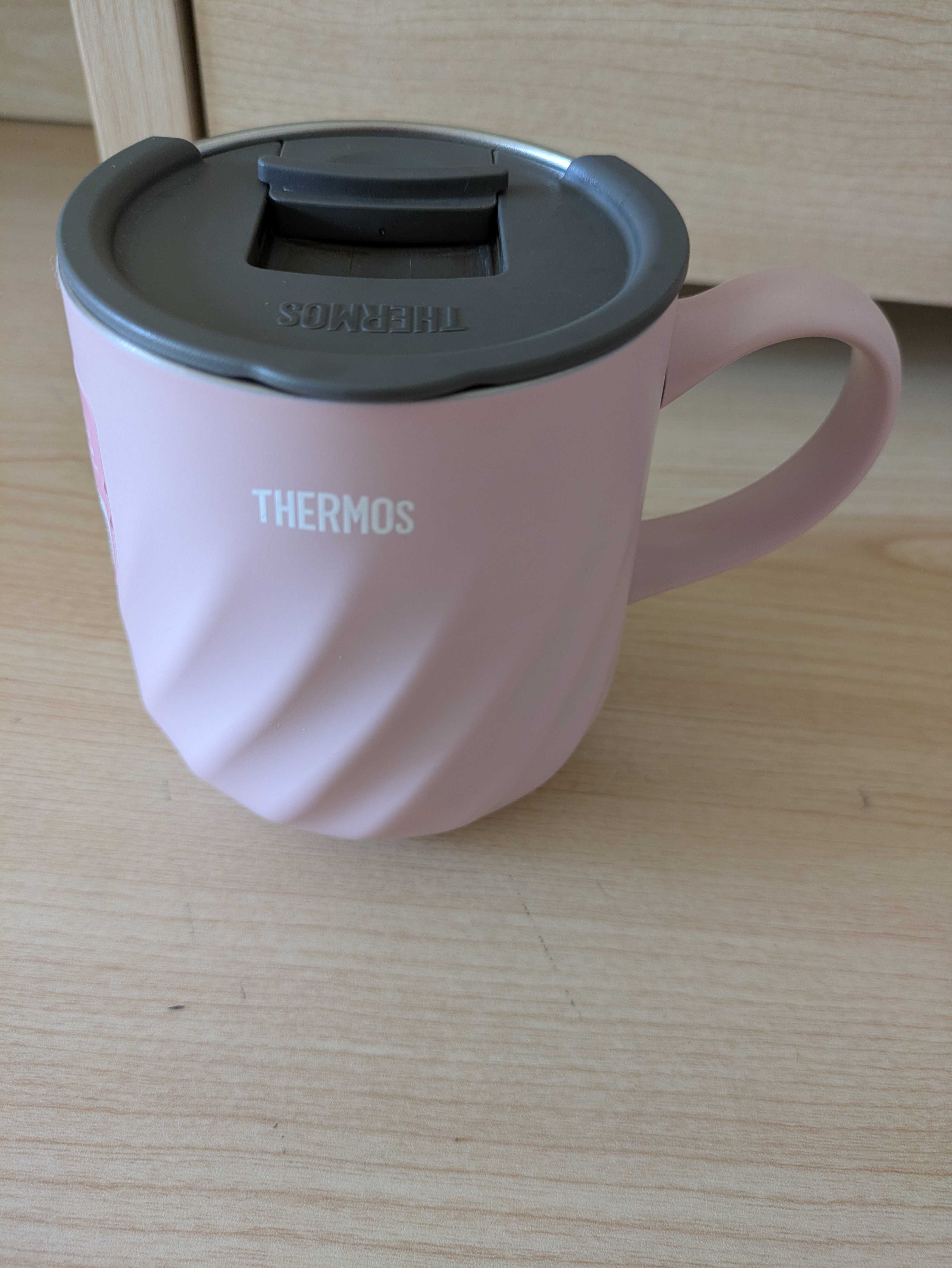 サーモス 真空断熱マグカップ ピンク 蓋付き
